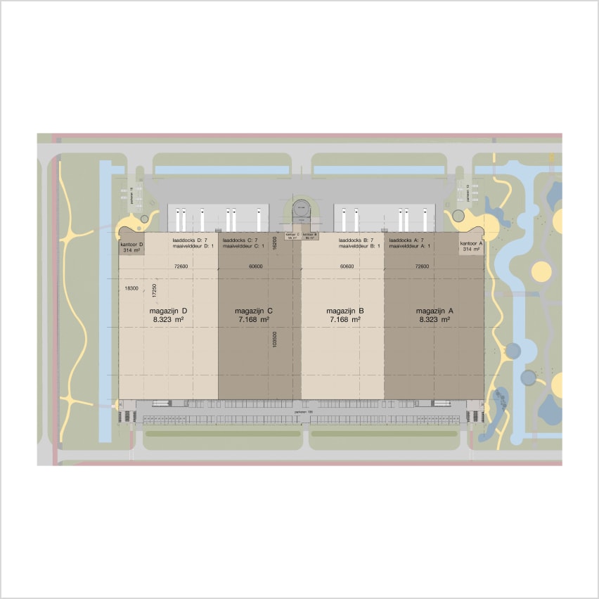 Ground floor overview divided into four parts